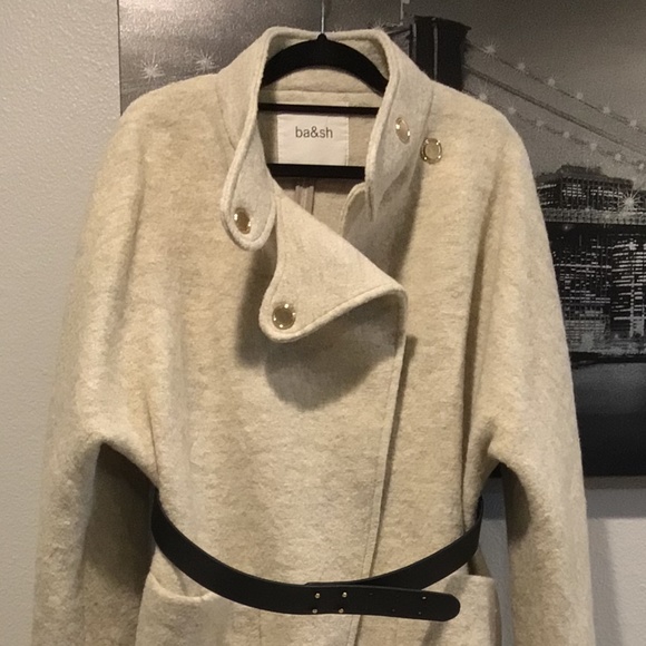 New! ba&sh Calvi Belted Coat - Picture 6 of 10